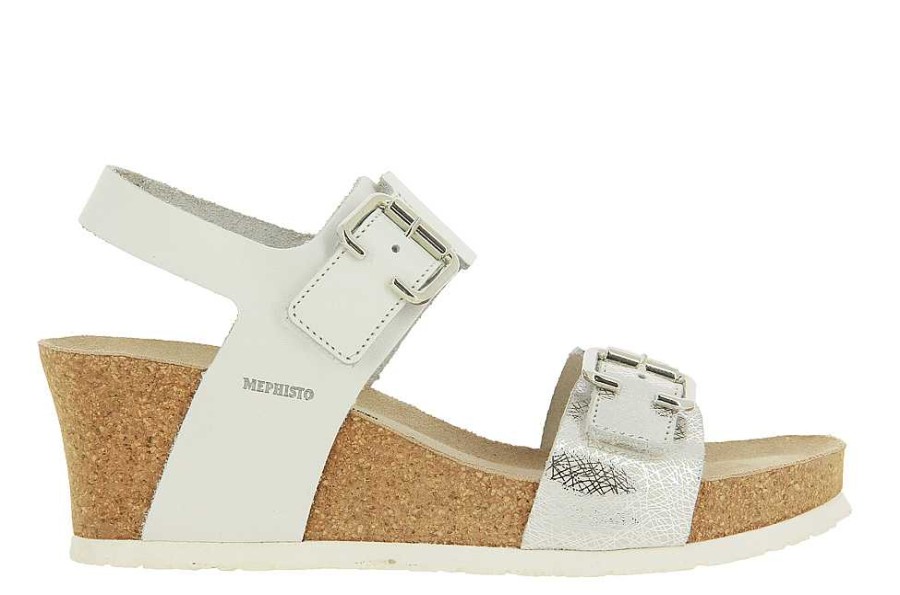 Sandals | Mephisto Mephisto Wedge Sandals Lissandra White