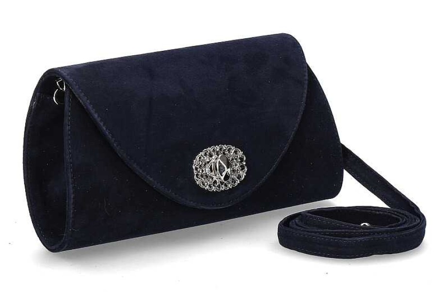 Hand Bags | dirndl + bua Dirndl + Bua Shoulder Bag Helga Ziegenvelours- Ozean Blau