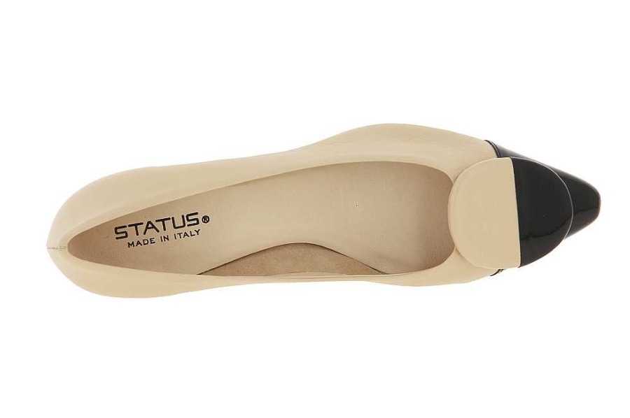 Pumps | Status Status Pumps Impero Cream Vernice Nero