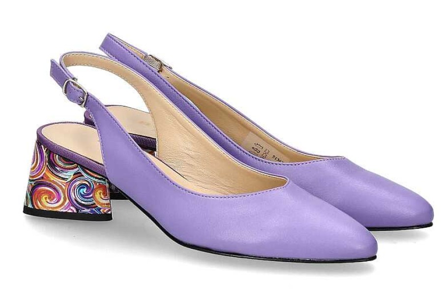 Pumps | Brunate Brunate Sling Pumps Flex Nappaleder Lavendel Pop Multi