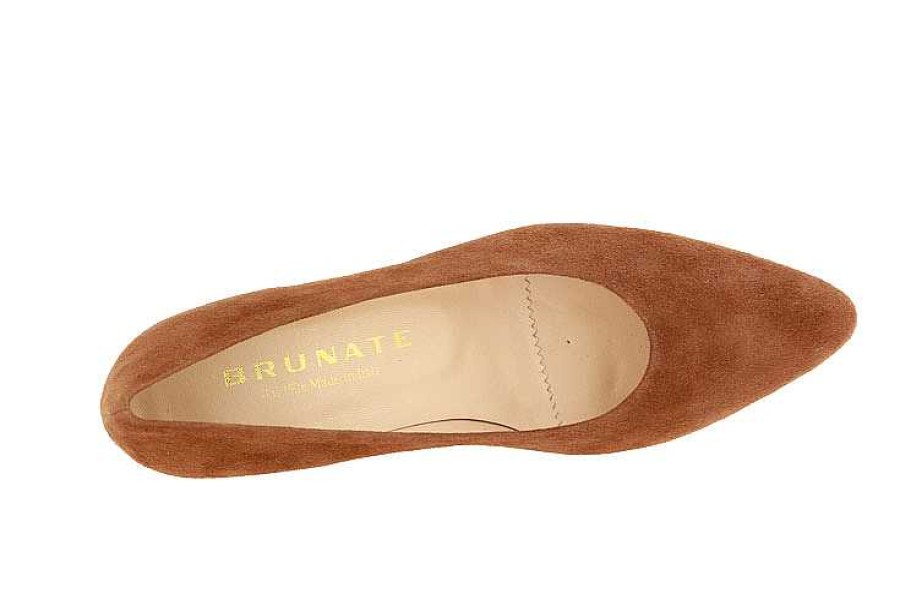 Pumps | Brunate Brunate Pumps Camoscio Brandy Gallic Bronzo