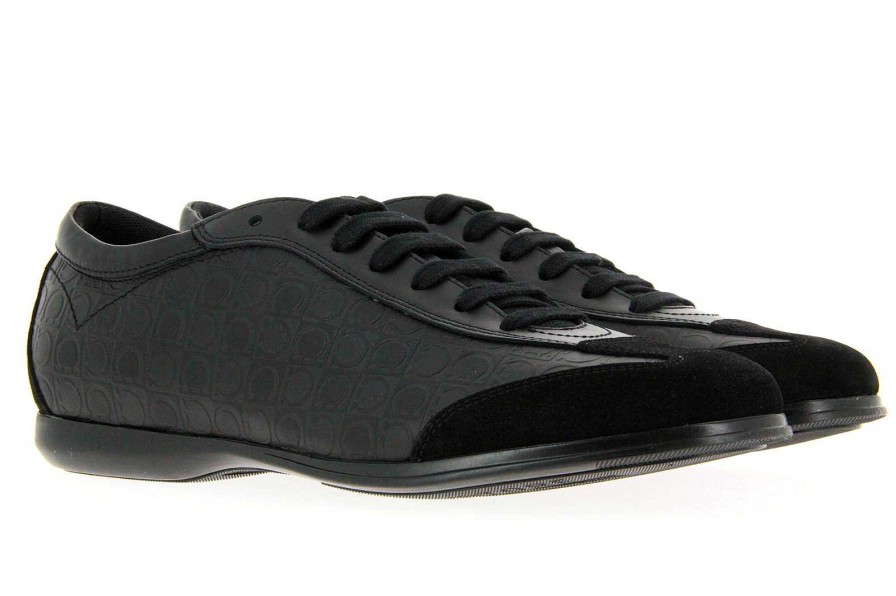 Sneakers | Salvatore Ferragamo Salvatore Ferragamo Sneaker - "Falkland Nero Suede Calf"