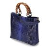 Hand Bags | Silvano Biagini Biagini Handle Bag 9024 Blu Pitone- Blau