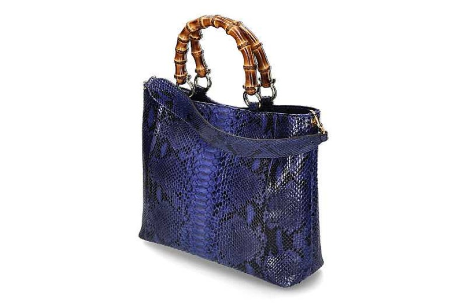 Hand Bags | Silvano Biagini Biagini Handle Bag 9024 Blu Pitone- Blau