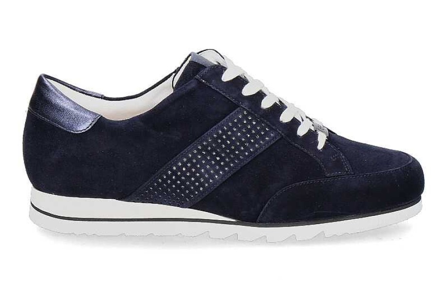 Sneakers | Hassia Hassia Sneaker K-Weite Piemont Samtziege- Blue/ Blau