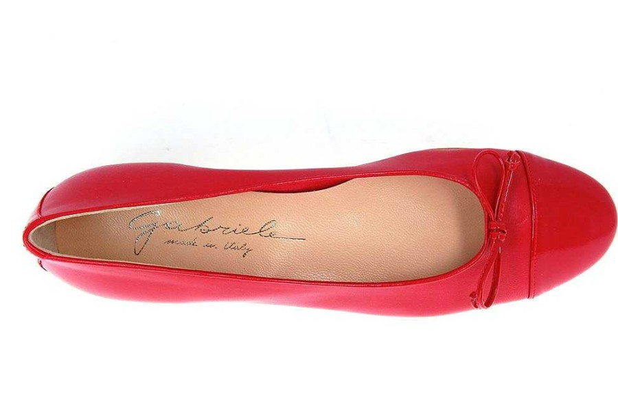 Ballet Flats | Gabriele Gabriele Ballerina Stefy Vernice Rosso Nappa Rosso