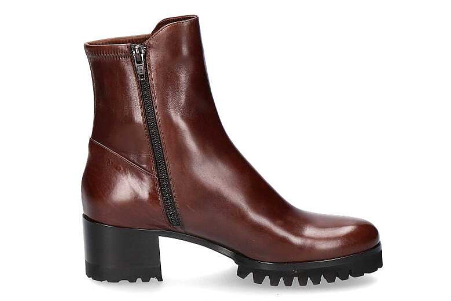 Ankle Boots | Truman's Truman'S Ankle Boots Cognac Stretch Vitello