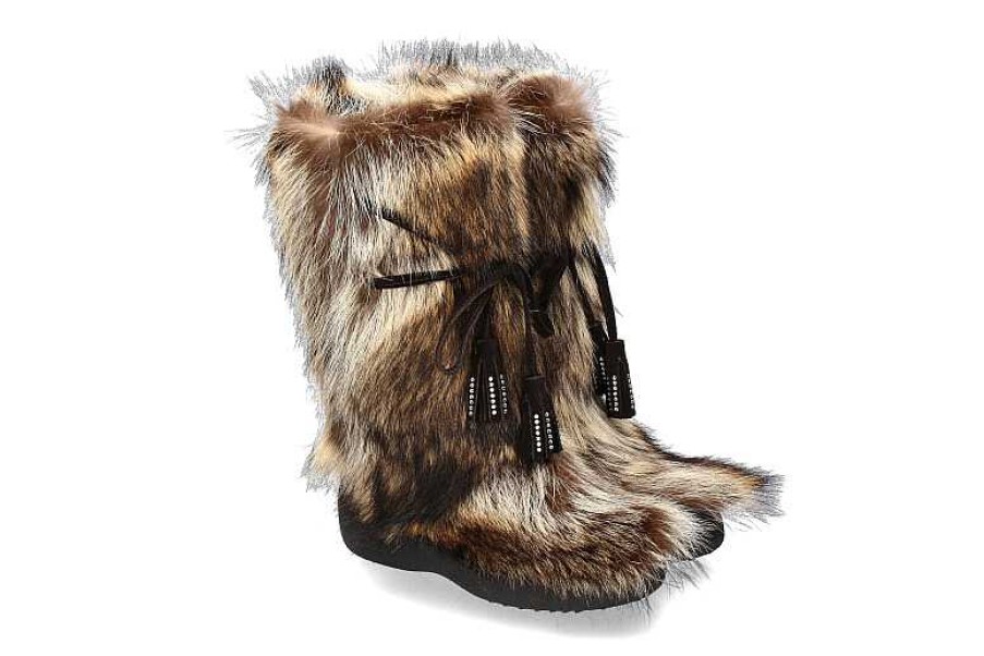 Warm Lining | Diavolezza Diavolezza Fur Boots "Marmotta Moro"