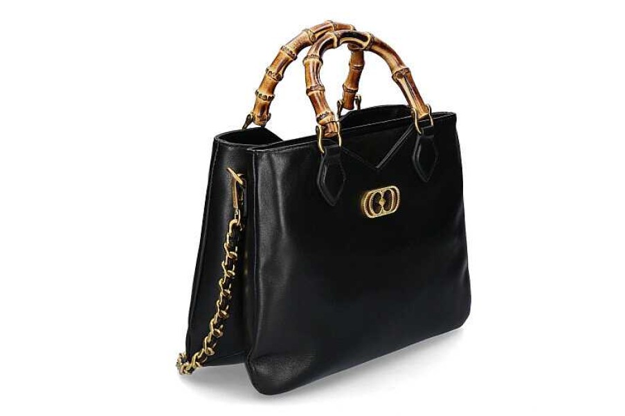 Hand Bags | La Carrie La Carrie Handle Bag Transition Bellows Leather Suede Black