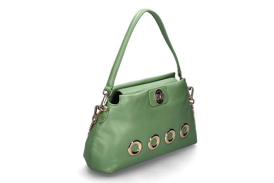 Hand Bags | La Carrie La Carrie Shoulder Bag The Eye Square Medium Leather Sage