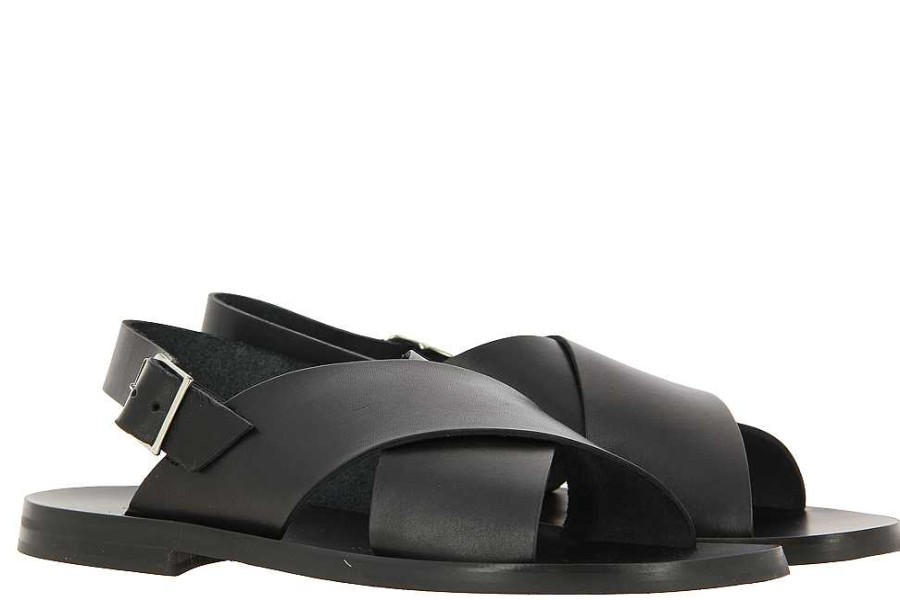 Sandals | Emozioni Emozioni Sandale Leather M7162 Black