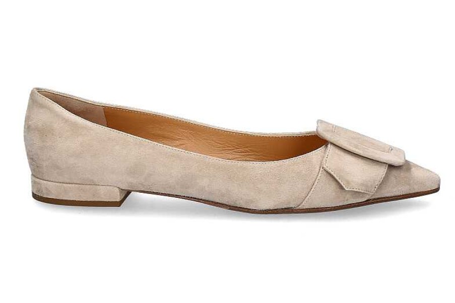 Ballet Flats | Unützer Unutzer Ballerina Camoscio 8212 Taupe - Beige