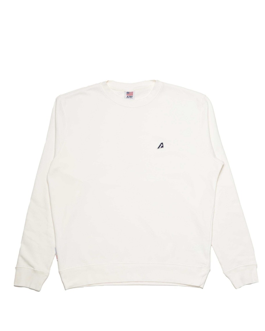 Sweaters | Autry Autry Men'S Sweatshirt Swim-2351 Iconic- Weiss