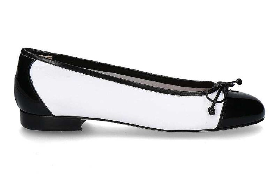 Ballet Flats | Lorbac Scarparossa By Lorbac Ballerina Molly Nappa Vernice- White/Black