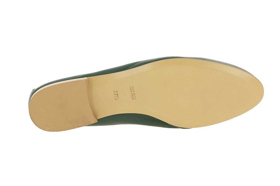 Flats | ScarpaRossa Scarparossa Slipper Nappa Verde Oro