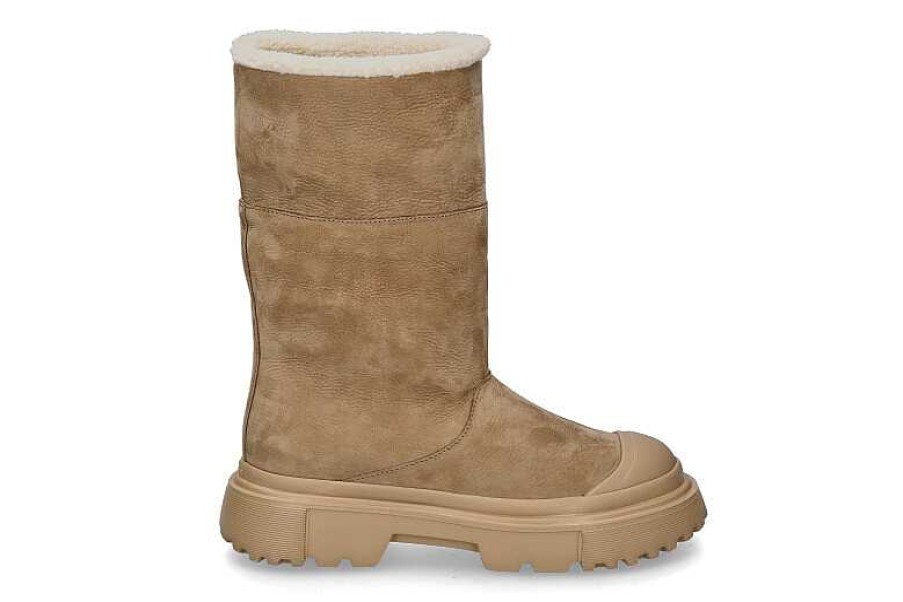 Warm Lining | Hogan Hogan Boots Lined H619 Crema Biscotto