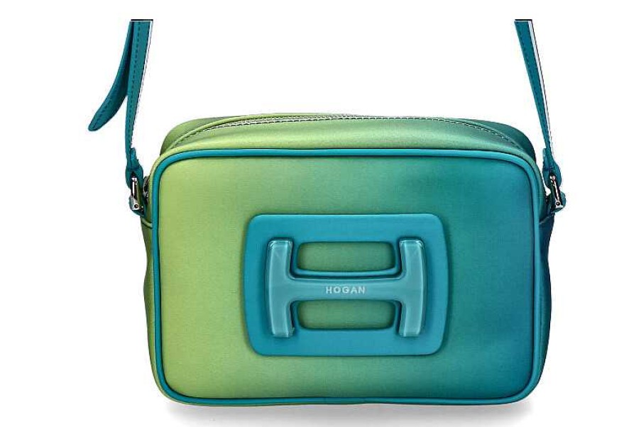 Hand Bags | Hogan Hogan Bag Camera Bag Stampa Green Turchese