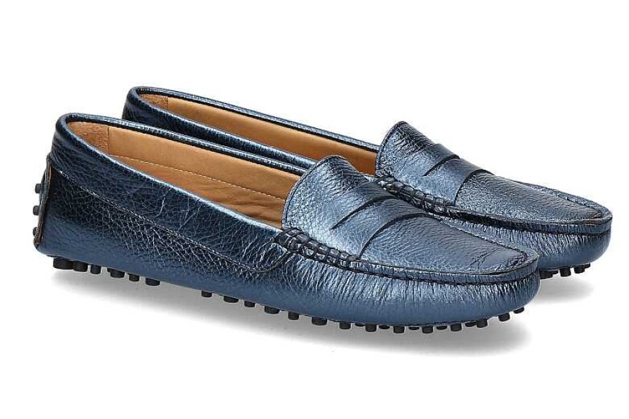 Moccasins | ScarpaRossa Scarparossa Slipper Gomma Shimer Indaco Blue