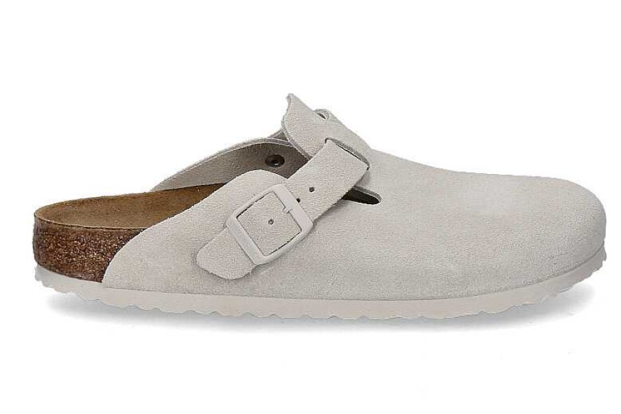 House Slippers | Birkenstock Birkenstock Clogs Boston Schmal Naturleder Weis