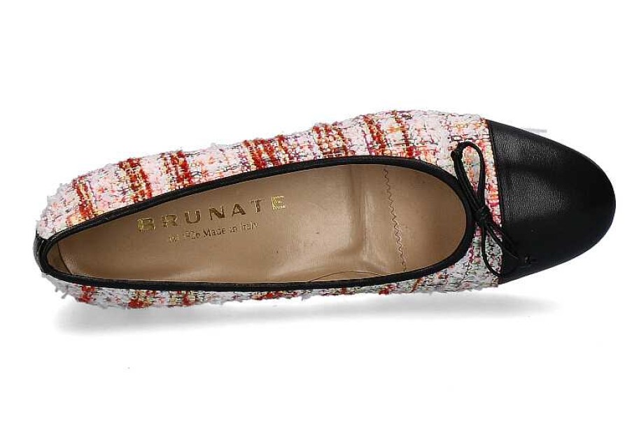 Ballet Flats | Brunate Brunate Ballerina Flex Peru Multi Punta Nero