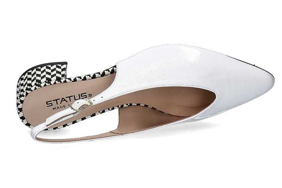 Pumps | Status Status Slingpump Vernice Finish Bianco