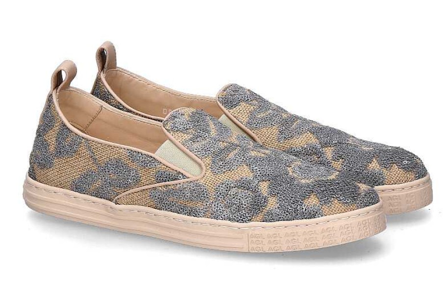 Flats | AGL Attilio Giusti Leombruni Attilio Giusti Leombruni Slip-On Gaia Glitter Ciano/Ghibli