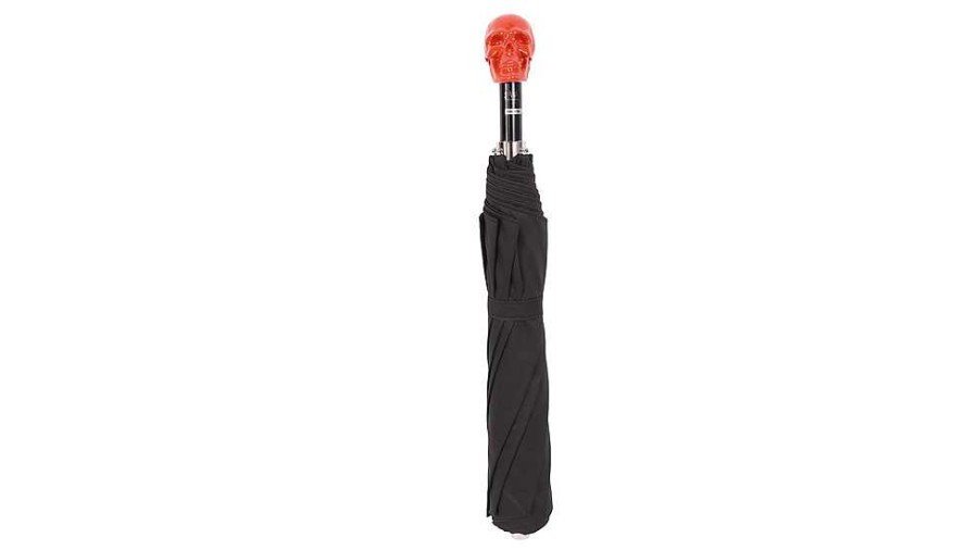 Umbrellas | Walking Sticks Walking Sticks Regenschirm Orange Skull Black