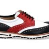 Golf Shoes | Tee Golf Shoes Tee Golf Shoes Herren- Golfschuh Tommy Blu Bianco Rosso Micro N/B (42 )