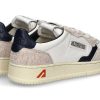 Sneakers | Autry Autry Men'S Sneaker Medalist Hairy Effect- White/Sand/Blue