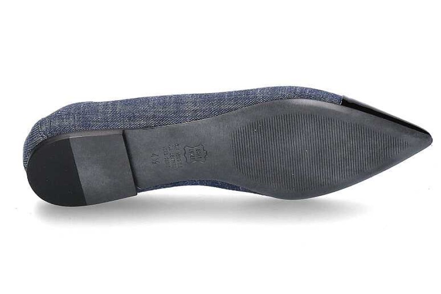 Ballet Flats | Kennel und Schmenger Kennel & Schmenger Ballerina Greta Softlack/Denim- Schwarz/ Indigo Blau