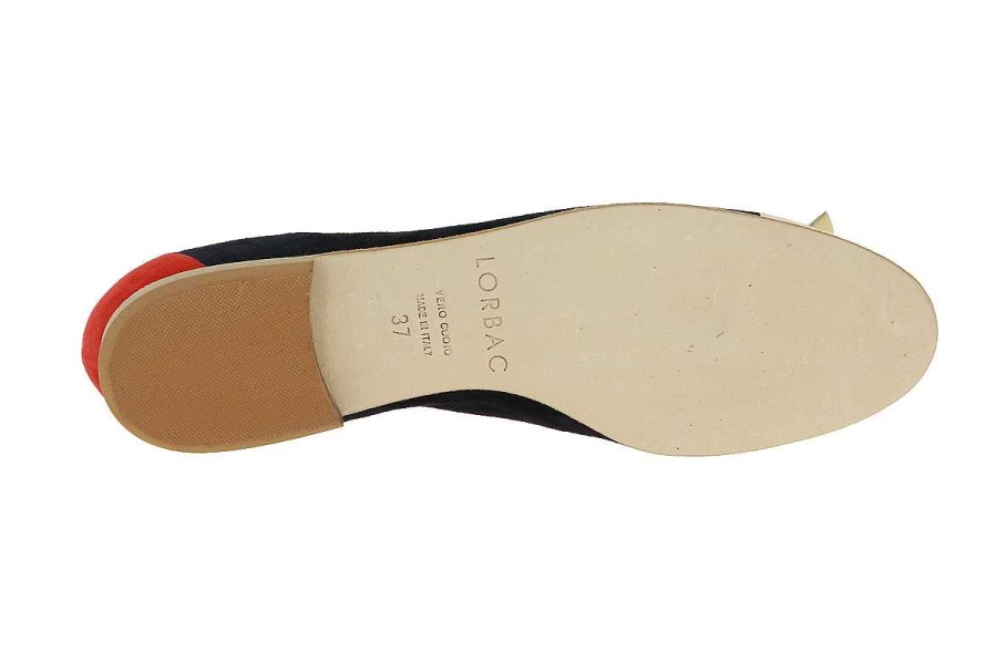 Ballet Flats | Lorbac Lorbac Ballerina Molly Marine Oro Rosso