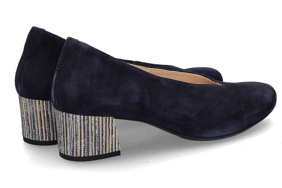 Pumps | Hassia Hassia Pumps Florenz H-Weite Samtziege Blue