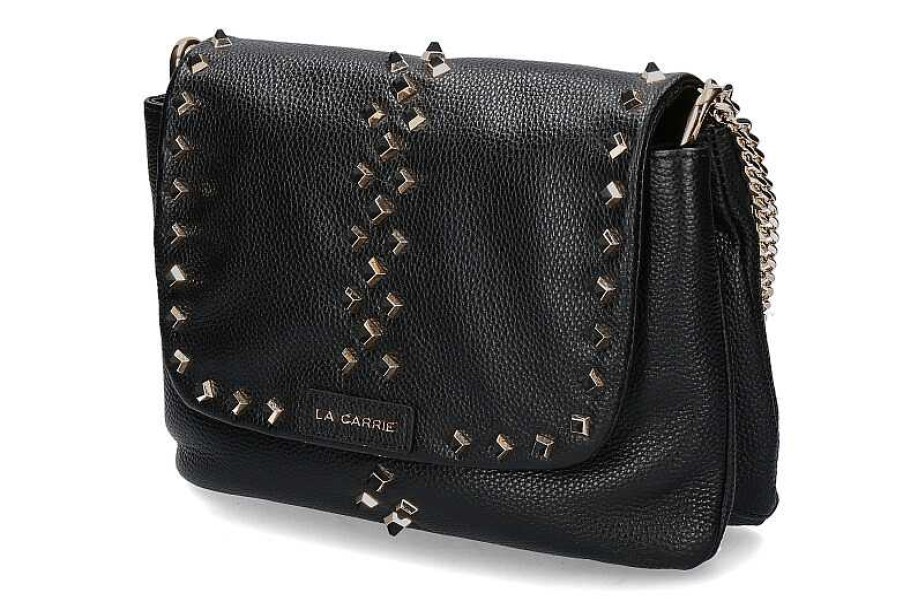 Hand Bags | La Carrie La Carrie Shoulder Bag Tumbled Leather Black