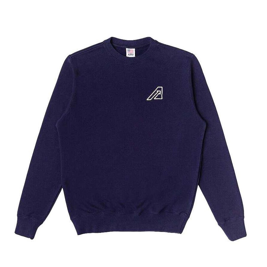 Sweaters | Autry Autry Men'S Sweatshirt Icon- Blau