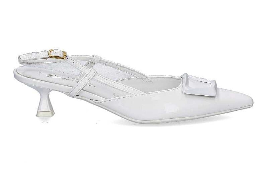 Pumps | Bianca Di Bianca Di Slingpumps Vernice Bianco