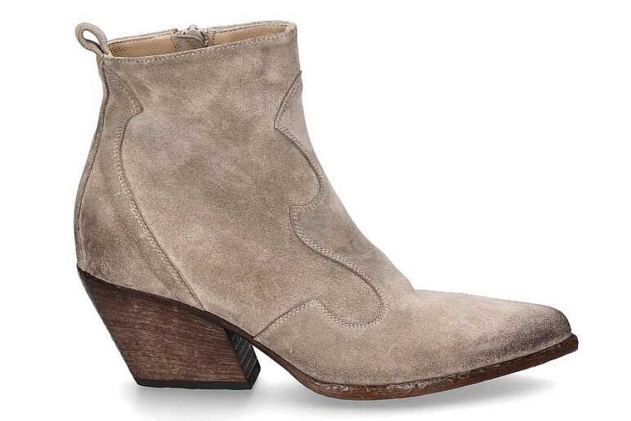 Booties | Elena Iachi Elena Iachi Cowboy- Ankle Boots Velour Wash- Corda