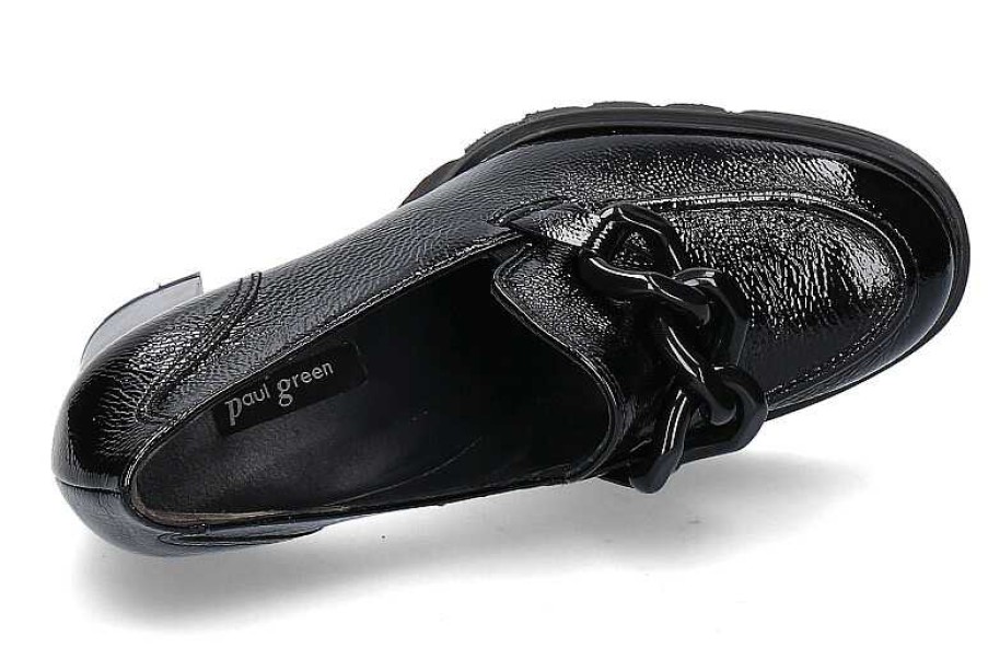 Loafers | Paul Green Paul Green Loafer Knautschlack Black