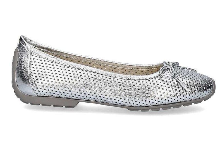 Ballet Flats | Mania Mania Ballerina Laminato Argento