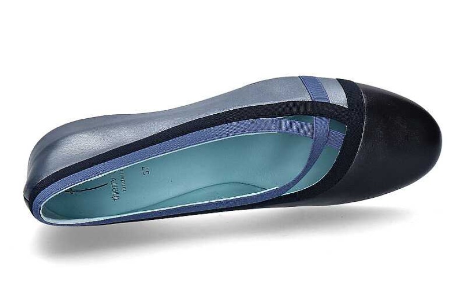 Ballet Flats | Thierry Rabotin Thierry Rabotin Wedge Ballerina Alena Taffettas- Blau