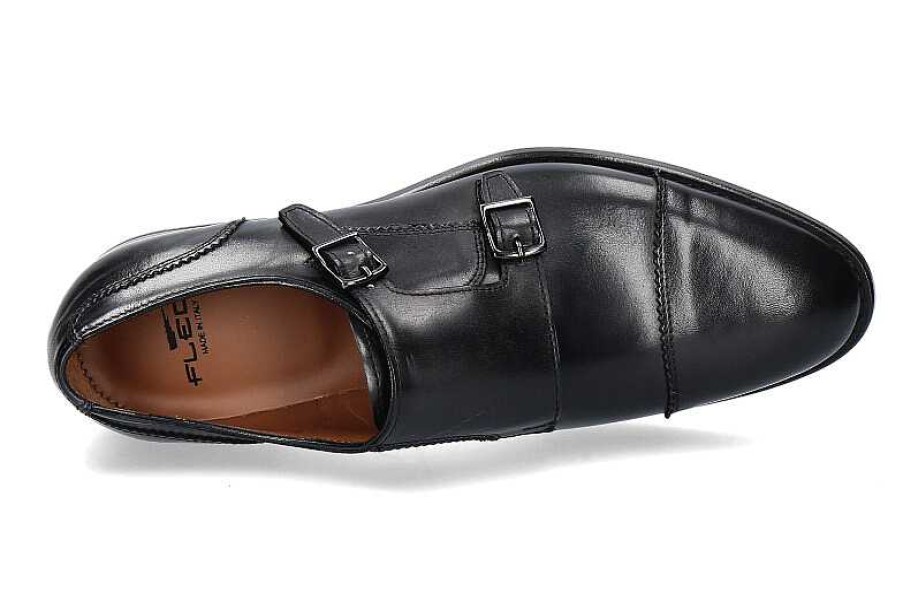 Loafers | Flecs Flecs Monk Crust Nero