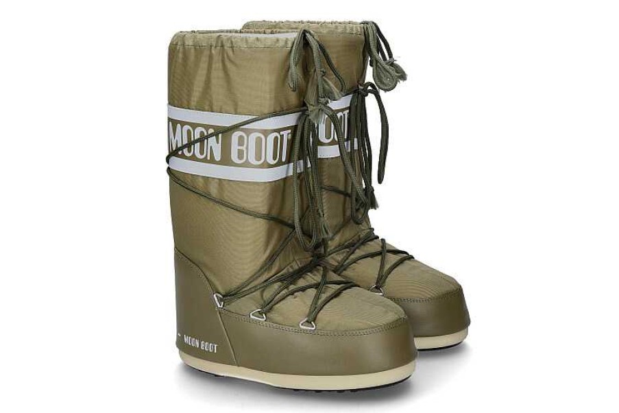 Warm Lining | Moon Boot Moon Boot Boots Nylon Khaki