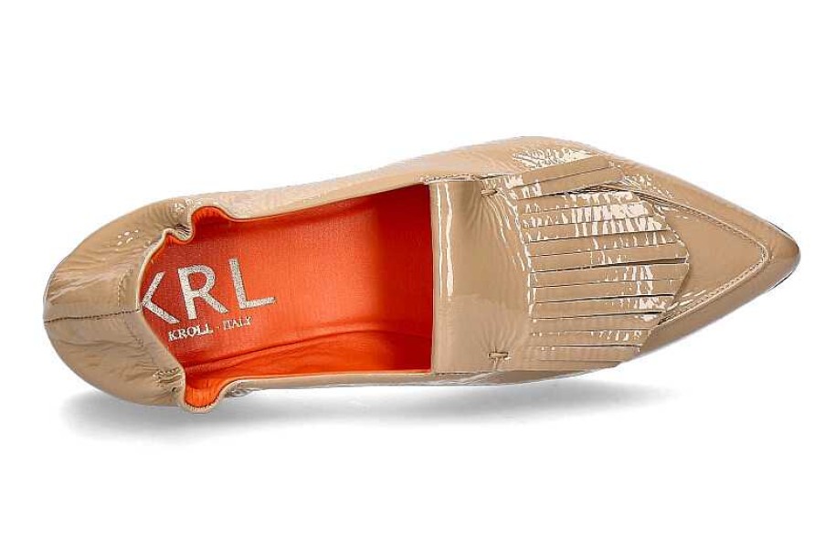 Flats | Kroll Kroll Slipper Wedge7G- Back Mou Hellbraun