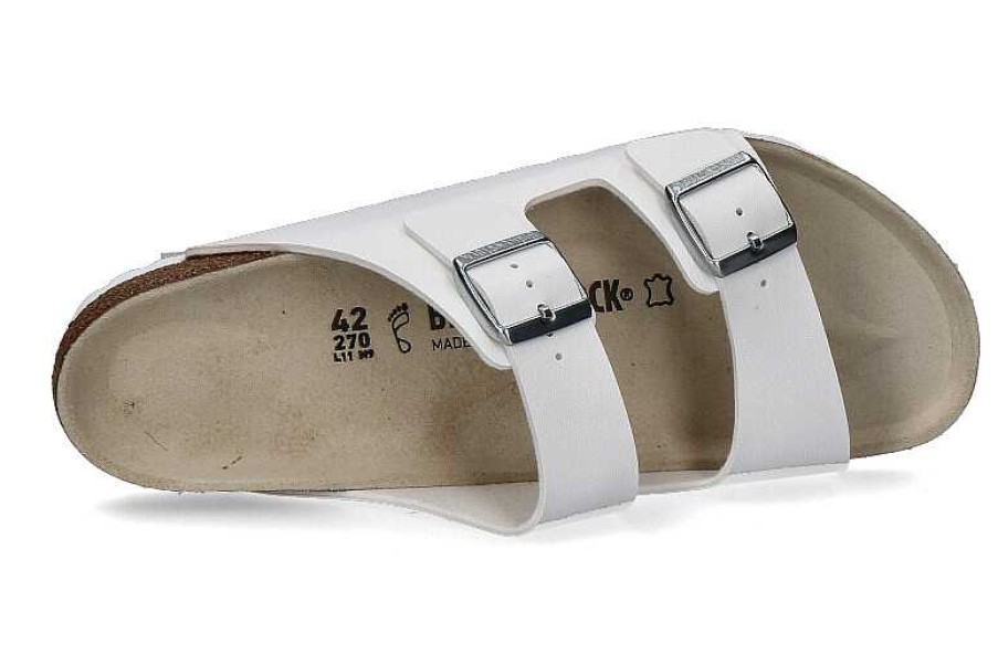 House Slippers | Birkenstock Birkenstock Pantolette Arizona Normal Birko-Flor Weiss (40)