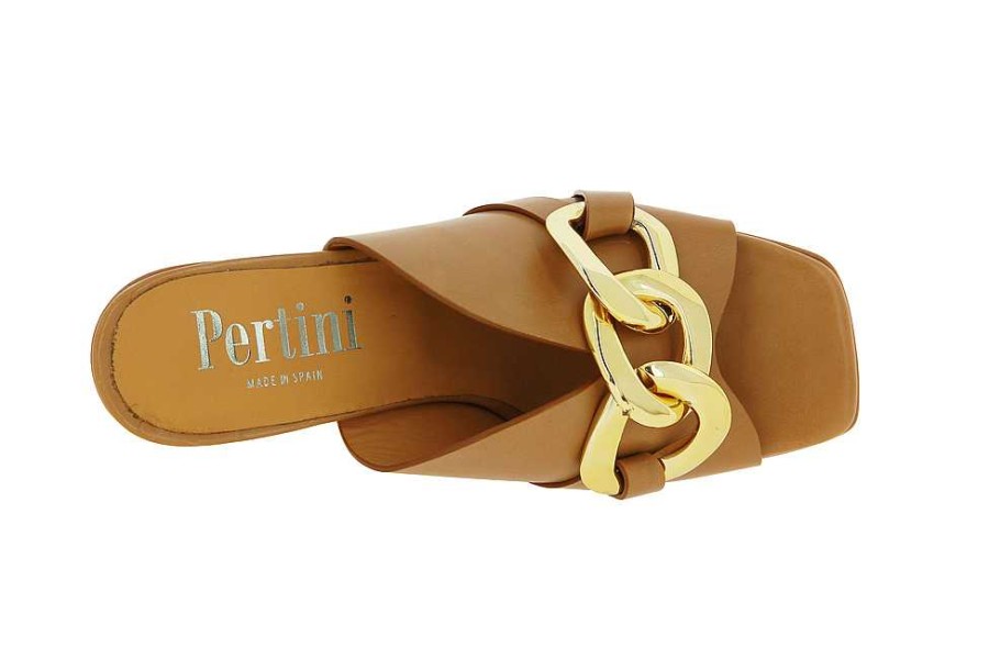 Mules | Pertini Pertini Pantolette Cesar Camello