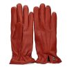 Golf Gloves | Restelli Restelli Leather Gloves For Women Mattone Nappa 55- Orange