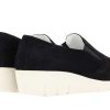 Flats | Semler Semler Slipper Judith Samt-Chevro Midnightblue