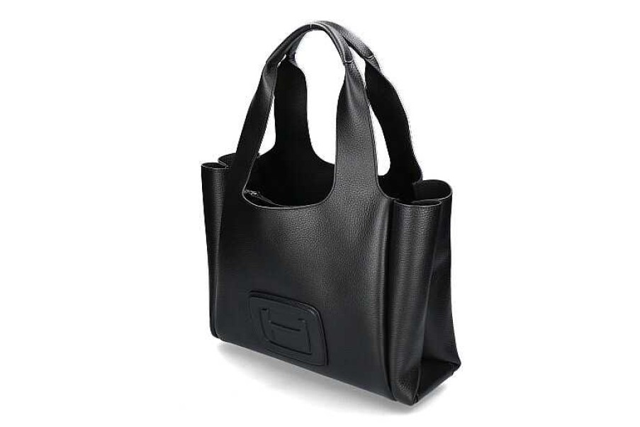 Hand Bags | Hogan Hogan Bag Shopping Medium H-Bag- Schwarz