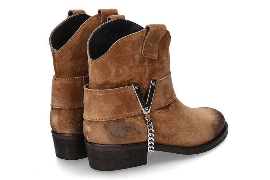 Ankle Boots | Via Roma 15 Via Roma 15 Ankle Boots 3951 Velours Martora- Braun