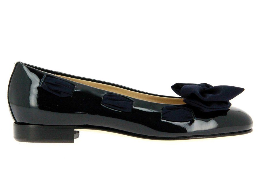 Ballet Flats | Gabriele Gabriele Ballerina "Seta Blu Vernice"