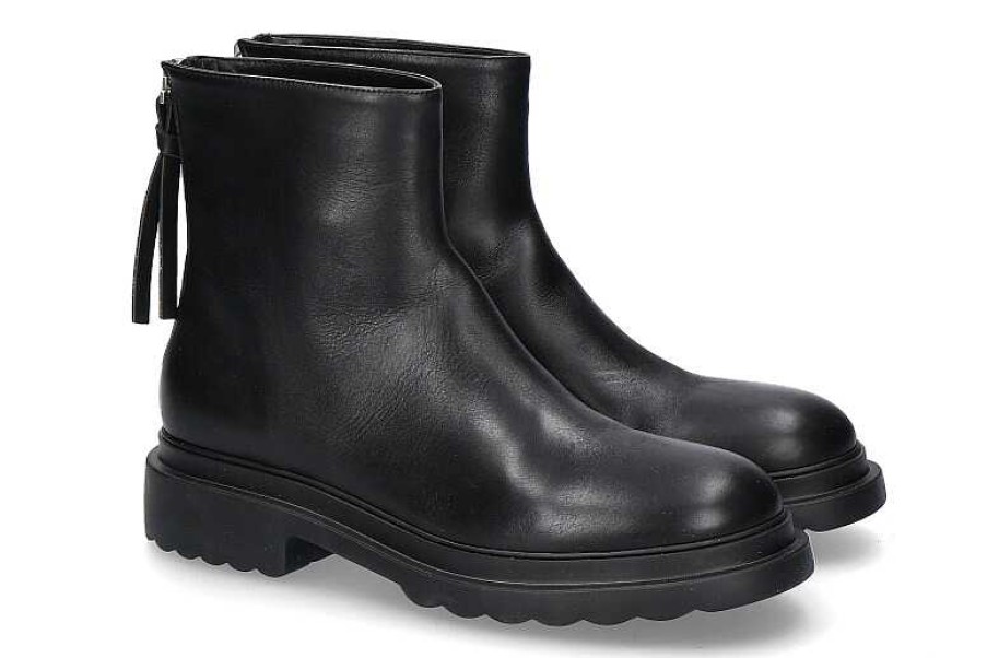 Ankle Boots | Pomme D'Or Pomme D'Or Ankle Boots Seta Nero Gomma Nero